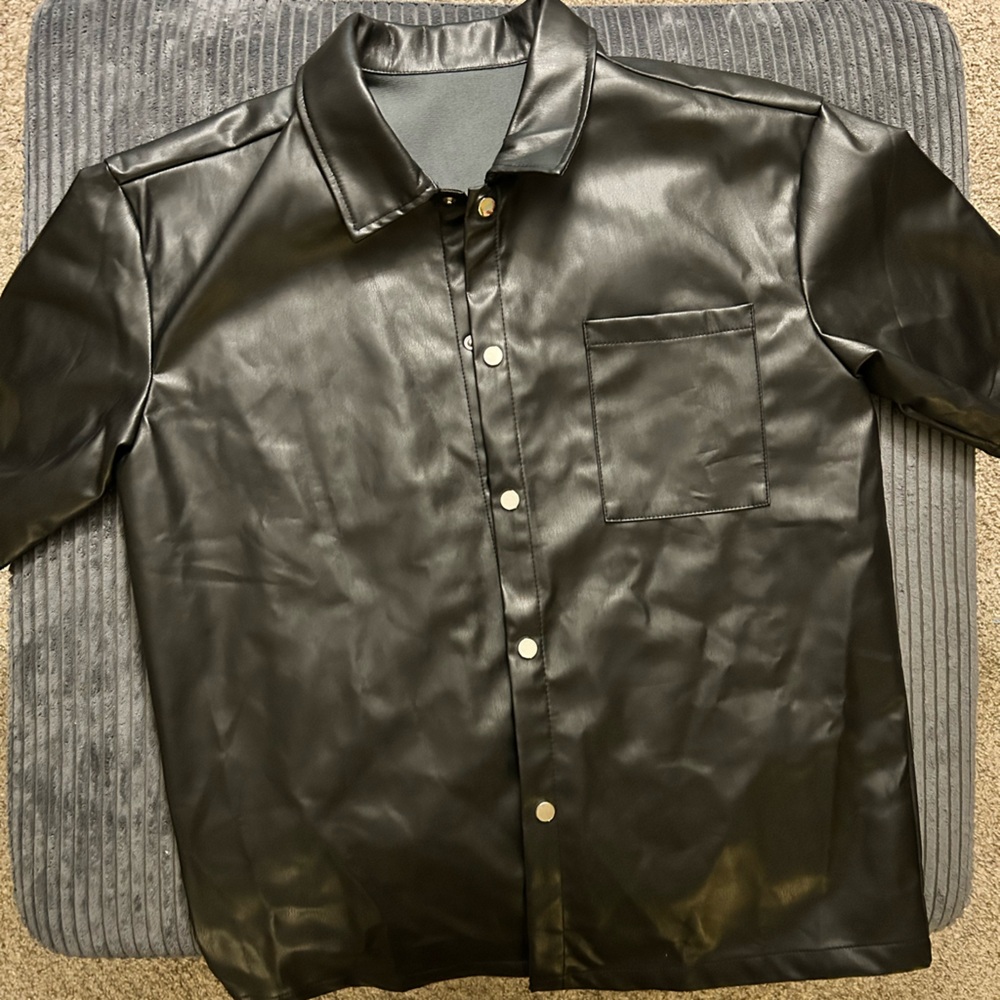 Black Faux Leather Outfit